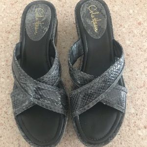 Cole Haan snake skin sandals